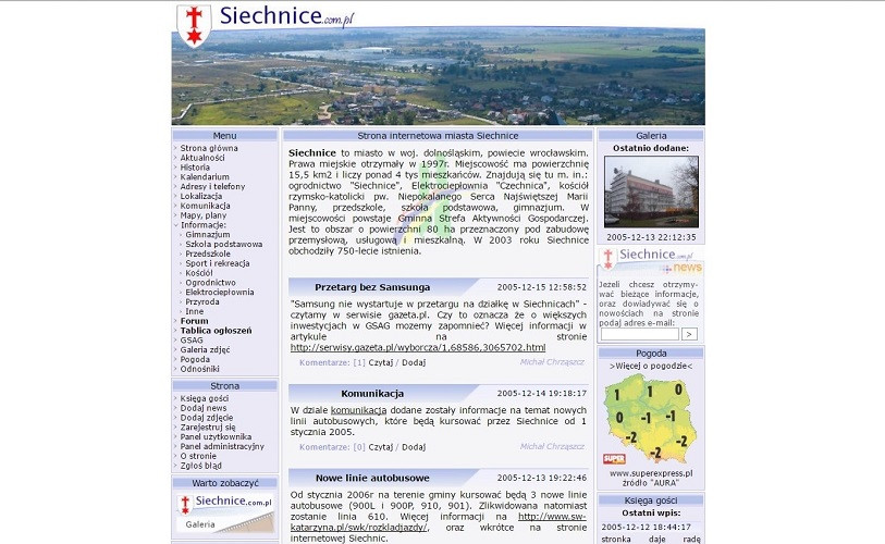 Siechnice: Nowy adres serwisu: siechnice.com.pl