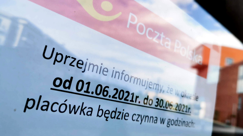 Zmiana Godzin Otwarcia Placówki Poczty Polskiej W Siechnicach | Siechnice