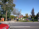 Radwanice: pożar hali produkcyjnej