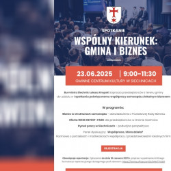 aktualnosci-Wspólny kierunek: Gmina i Biznes — spotkanie dla przedsiębiorców w Siechnicach