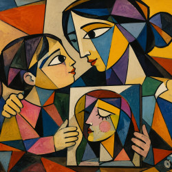 aktualnosci-Dzień Mamy inaczej. Rodzinne warsztaty malarskie w stylu Picasso