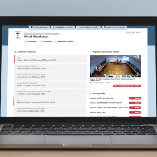 aktualnosci-Obserwuj pracę Rady Mejskiej w Siechnicach. Transmisje z posiedzeń dostępne online