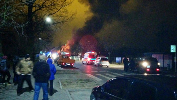 Pożar przy ul. Szkolnej / Świerczewskiego