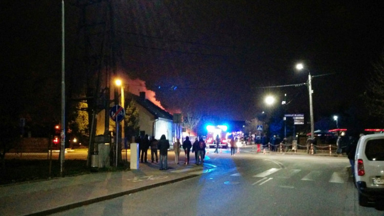 Pożar przy ul. Szkolnej / Świerczewskiego