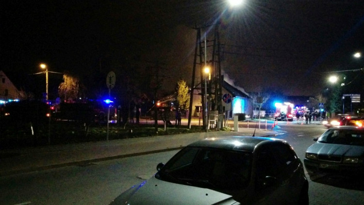 Pożar przy ul. Szkolnej / Świerczewskiego