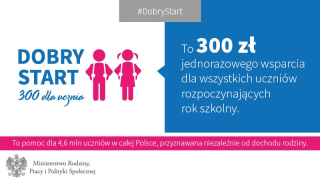 Siechnice: GOPS: świadczenie Dobry start