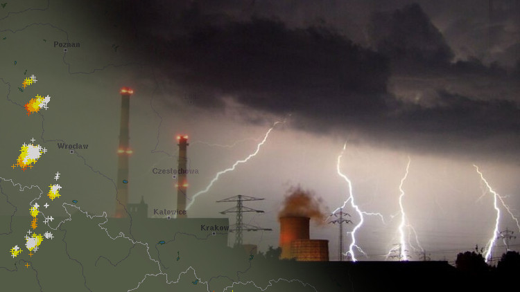 Siechnice: Ostrzenie meteo: Burze z gradem. Radar wyładowań online [mapa]