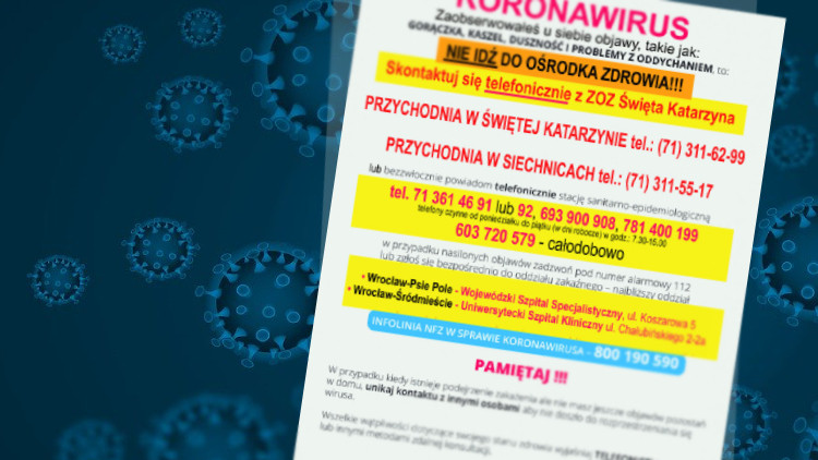 Siechnice: Ograniczenia w związku z zapobieganiem rozprzestrzeniania się koronawirusa - Siechnice [aktualizacja 17.05]