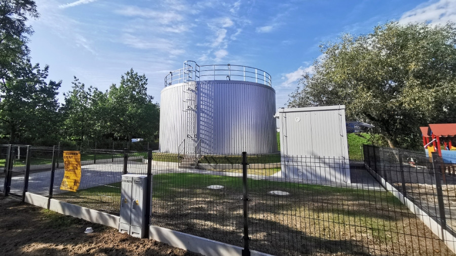 Siechnice: Stacja podwyższania ciśnienia wody ze zbiornikiem wody pitnej już działa