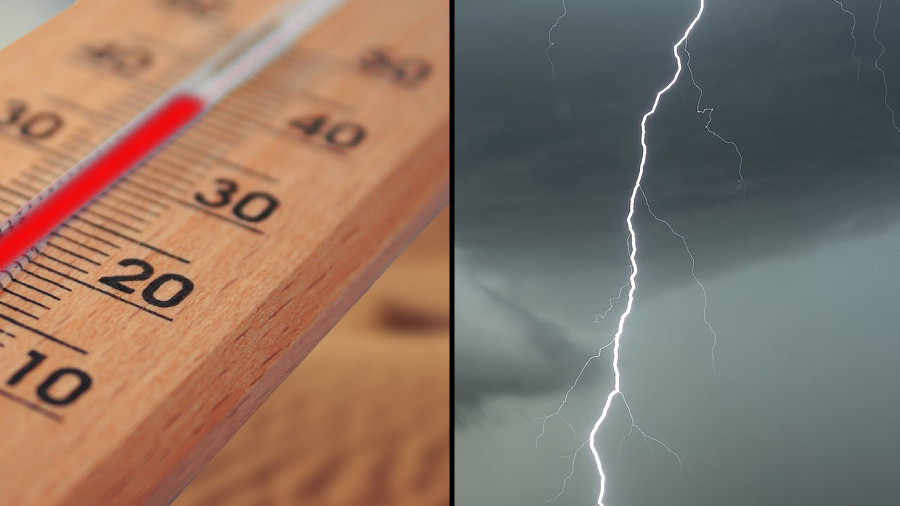 Siechnice: Ostrzeżenia meteo dla powiatu wrocławskiego: upały i burze [aktualizacja, radar]