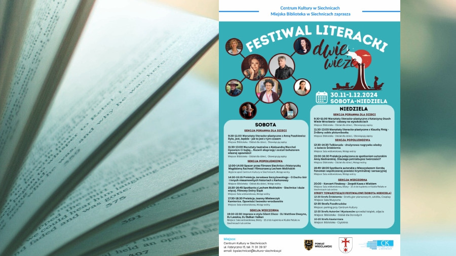 Siechnice: Festiwal Literacki "Dwie Wieże" w Siechnicach – wyjątkowe spotkanie z literaturą