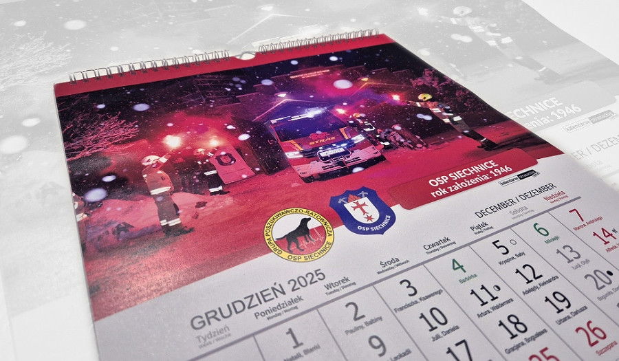 Siechnice: Kalendarze OSP Siechnice na 2025 rok - Zamów i wesprzyj strażaków!