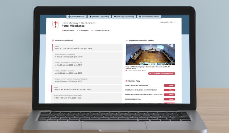 Siechnice: Obserwuj pracę Rady Mejskiej w Siechnicach. Transmisje z posiedzeń dostępne online
