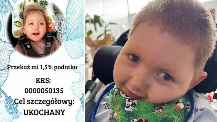 Siechnice: Możesz pomóc Dawidkowi - przekaż 1,5% podatku na leczenie i rehabilitację