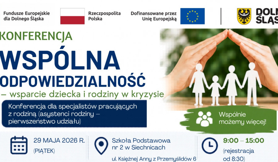Siechnice: Konferencja o wsparciu dzieci i rodzin w kryzysie w Siechnicach