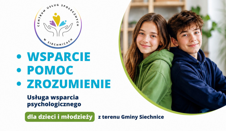 Siechnice: Ruszyło wsparcie psychologiczne dla dzieci i młodzieży z gminy Siechnice