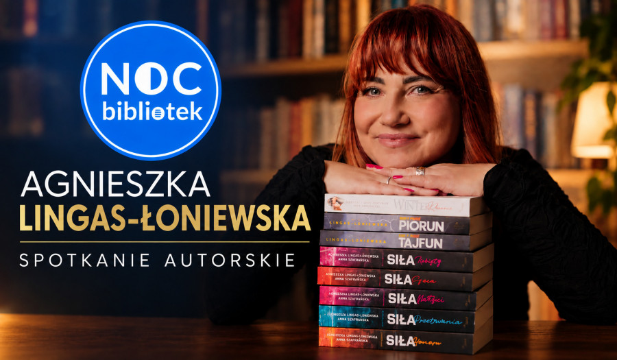 Siechnice: Literacka Noc Bibliotek w Groblicach. Gościem Agnieszka Lingas-Łoniewska
